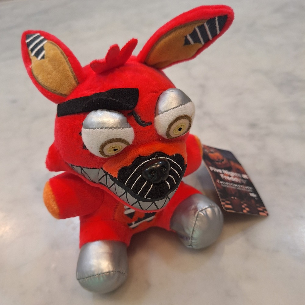 New with tags 2016 Funko Nightmare Foxy Plush 8" Red Five Nights at Freddys FNAF
